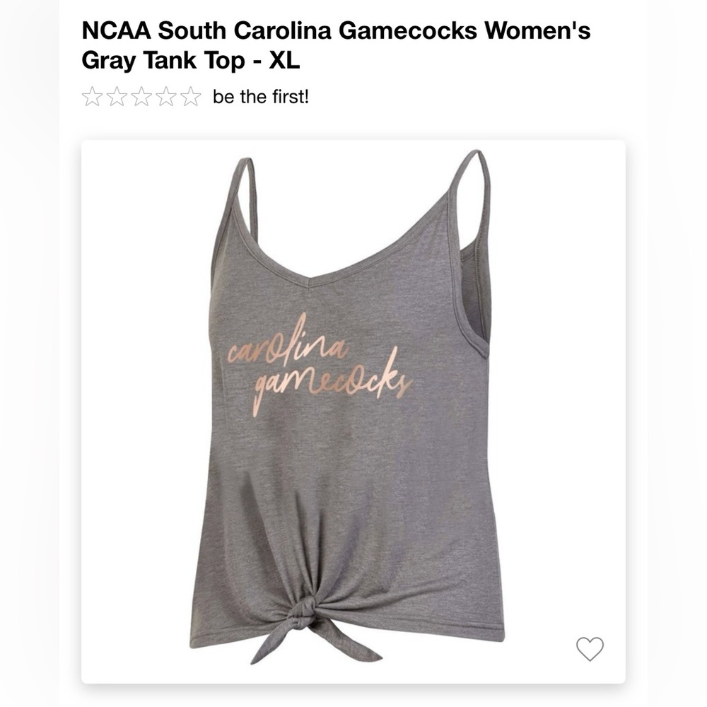 NWT University of South Carolina Gamecocks Tank Top